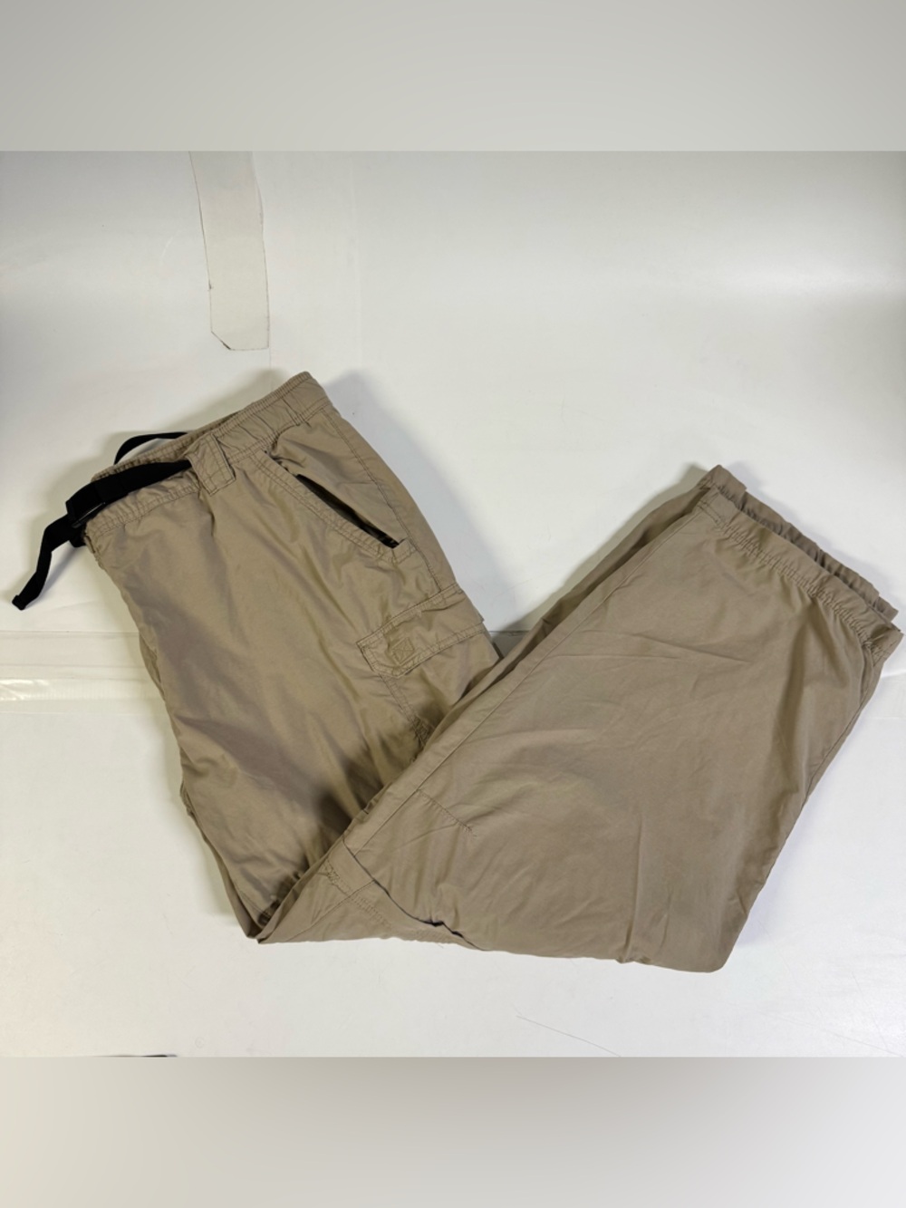 George Classics Convertible Cargo Pants Zip-Off Shorts 46x32 Beige